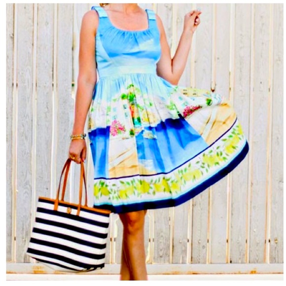 SOLD***Kate Spade 'Elza' Dress Capri Landscape Lemons! - Picture 7 of 9